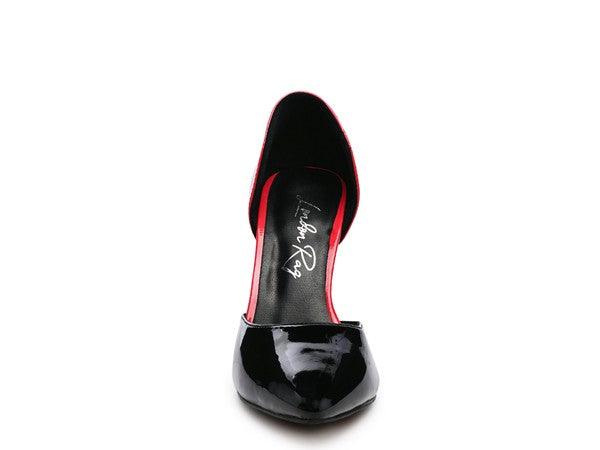 Candy Cane Patent Pu Slip On Stiletto Heels - Ash Boutique
