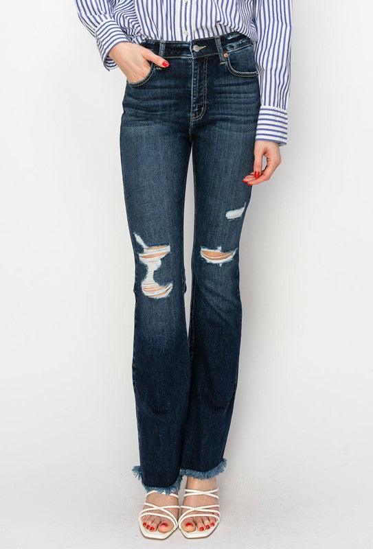 HIGH RISE WESTERN BOOT JEANS - Ash Boutique