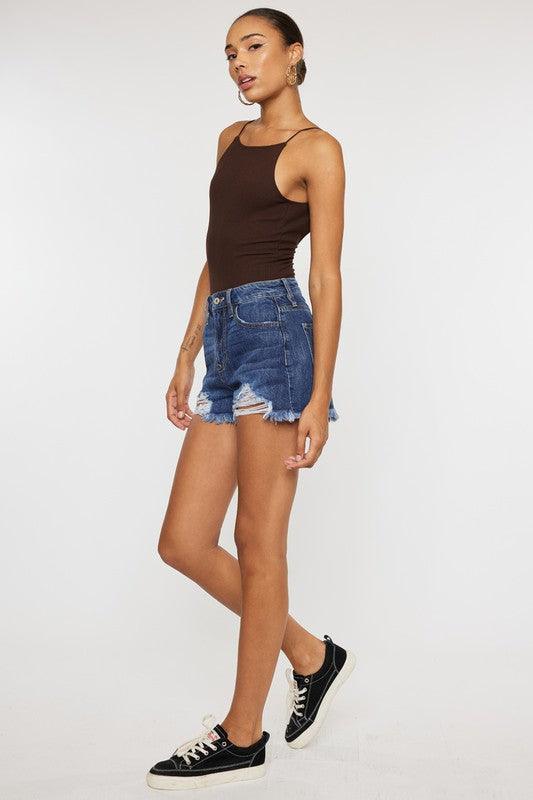 Kan Can High Rise Mom Shorts - Ash Boutique