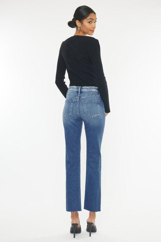 Kan Can High Rise Slim Straight - Ash Boutique