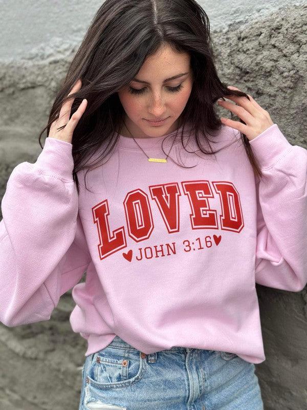 Loved John Pink Sweatshirt - Ash Boutique