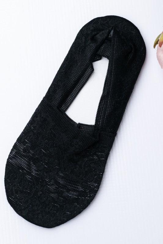 No-Slip Floral Lace Socks - Ash Boutique