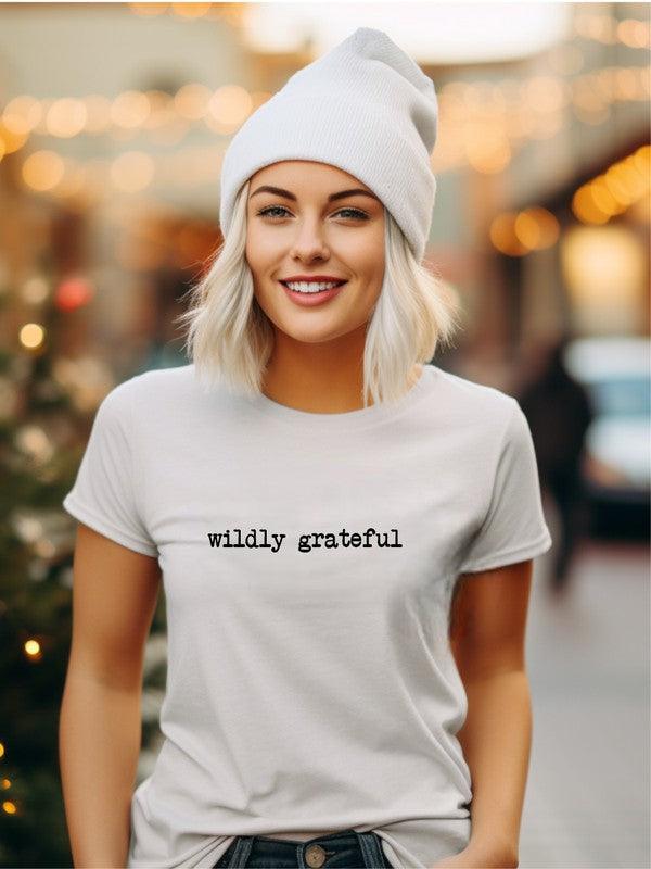 Wildly Grateful Softstyle Tee - Ash Boutique