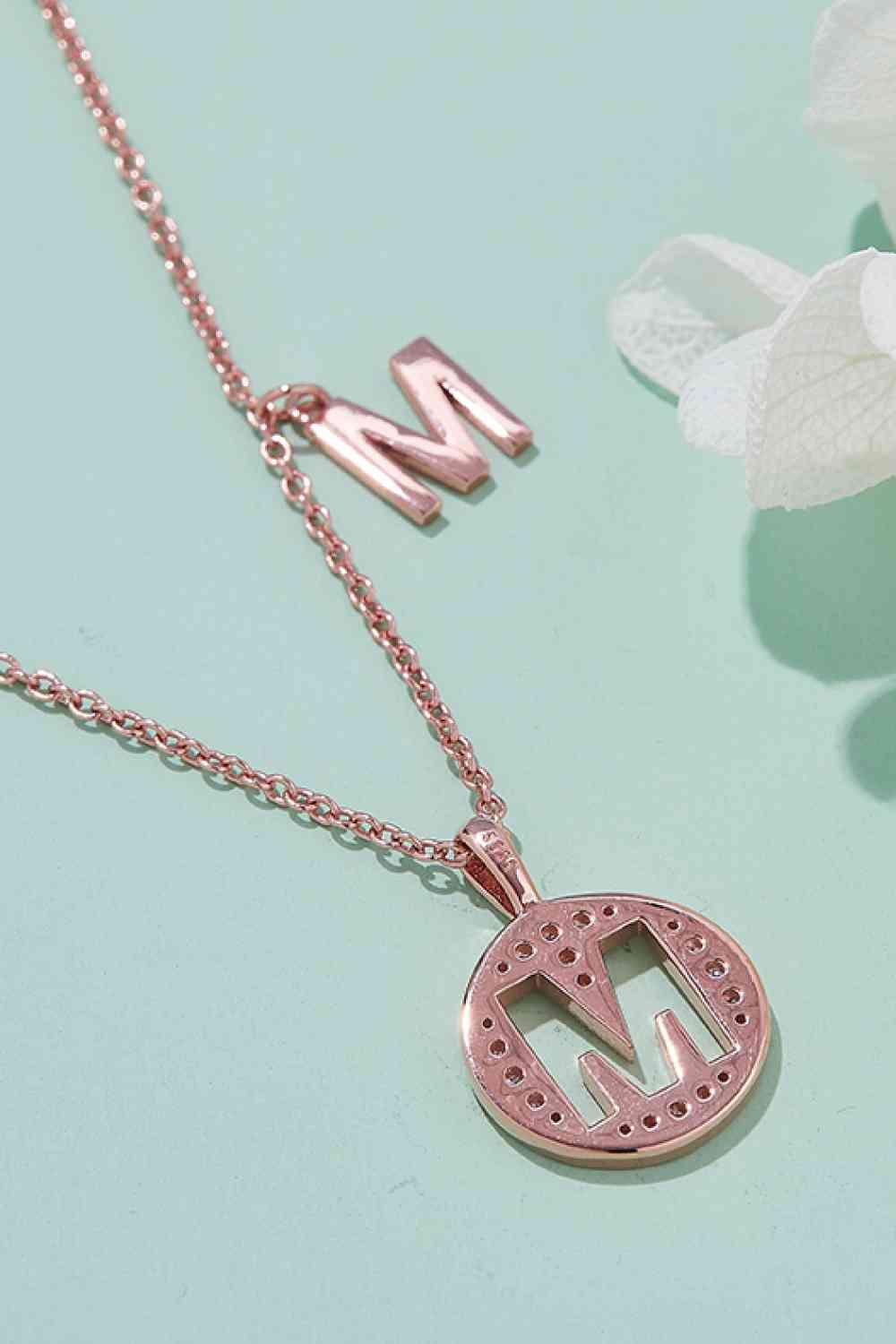 Adored Moissanite K to T Pendant Necklace - Ash Boutique