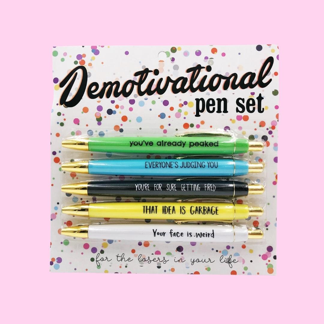 DeMotivational Pen Set - Ash Boutique