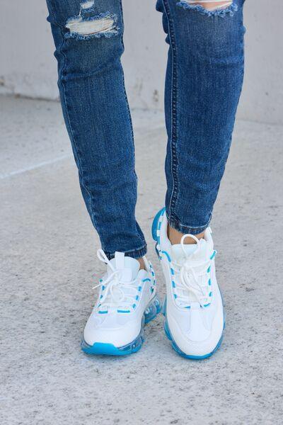 Forever Link Lace-Up Air-Cushioned Athletic Shoes - Ash Boutique