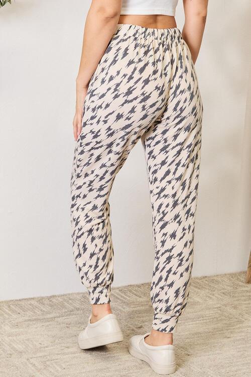 Heimish Full Size Printed Drawstring Pants - Ash Boutique