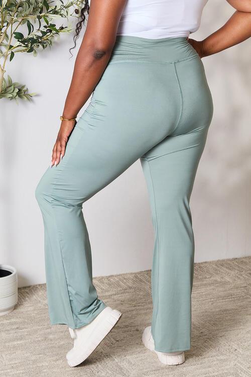 Heimish Full Size Wide Waistband Sports Pants - Ash Boutique