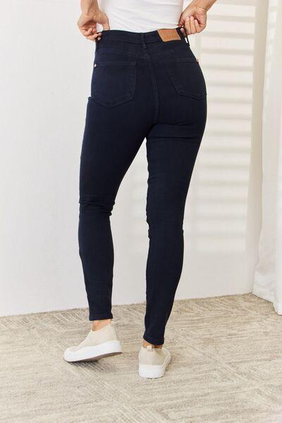 Judy Blue Full Size Garment Dyed Tummy Control Skinny Jeans - Ash Boutique