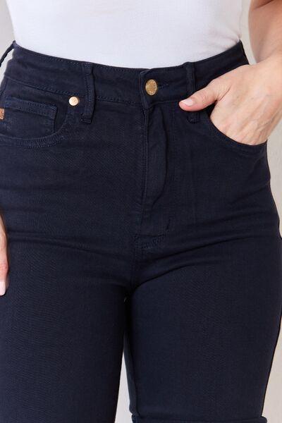 Judy Blue Full Size High Waist Tummy Control Bermuda Shorts - Ash Boutique
