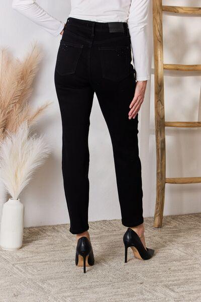 Judy Blue Full Size Rhinestone Embellished Slim Jeans - Ash Boutique