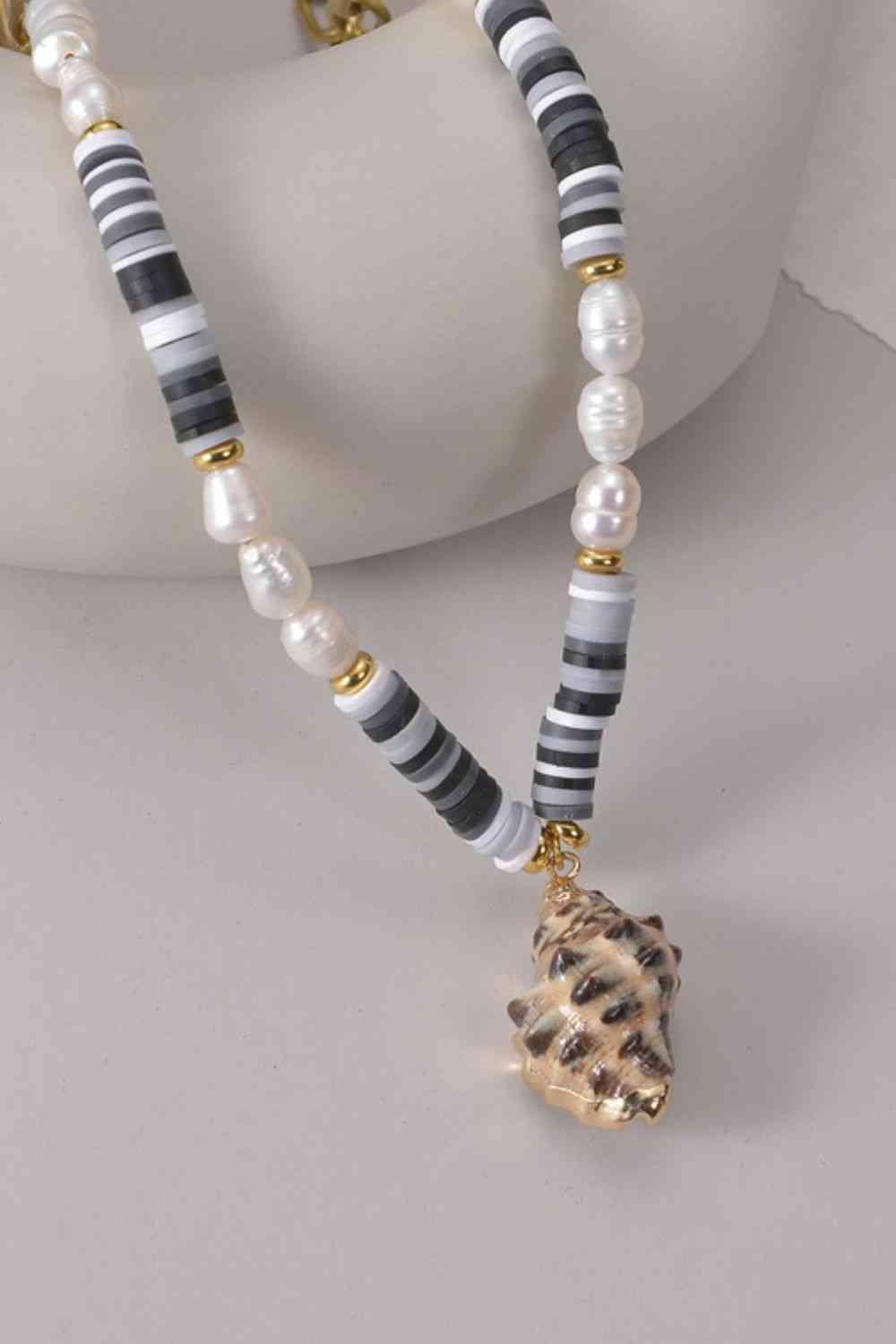 Two-Piece Pearl Stainless Steel Necklace Set - Ash Boutique