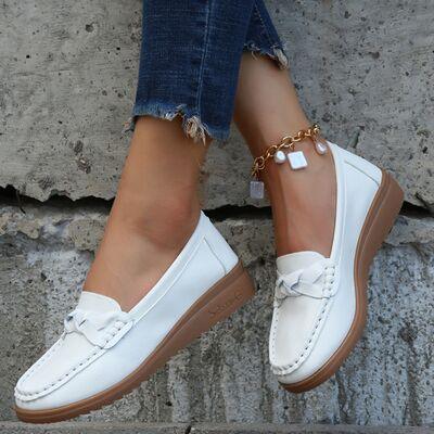 Weave Wedge Heeled Loafers as - Ash Boutique