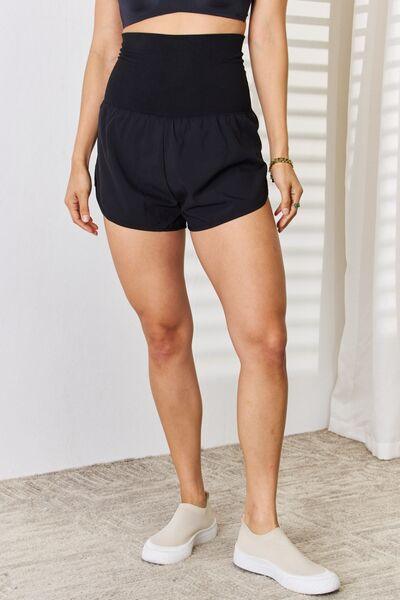 Zenana Full Size High Waist Tummy Control Shorts - Ash Boutique