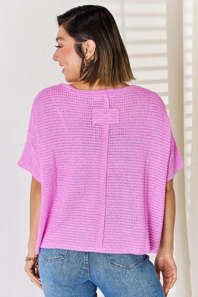 Zenana Full Size Round Neck Short Sleeve T-Shirt - Ash Boutique